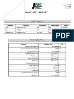 Diagnostic Report: Vehicle Components