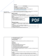 Actividades 31 de Mayo Al 04 de Junio 2021