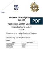 Experimento en Minitab 2k