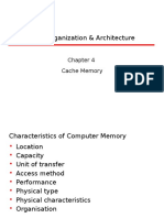 Computer Organization & Architecture: Cache Memory