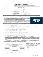 Soal Pat Ips Kelas 8 Sem 2 - Kamis, 22 April 2021