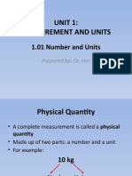 Unit 1: Measurement and Units