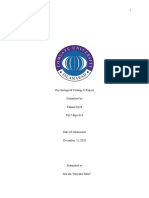 Psychological Testing-II Report Submitted by Fatima Syed Fa17-Bpy-016