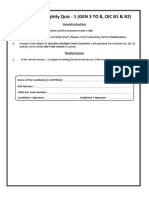 01 - Quiz-1 OIC B1 & B2 Gen 3 To 8) PCM (5357)