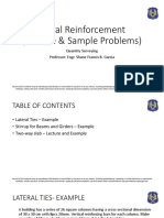 Metal Reinforcement (Lecture & Sample Problems) : Quantity Surveying Professor: Engr. Shane Francis B. Garcia