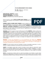 Contrato de Arrendamiento Vivienda 6 Meses