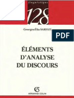 Éléments D'analyse Du Discours