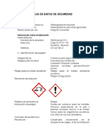 Ficha de Seguridad Desengrasante