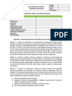 Reglamento de Higiene y Seguridad Industrial