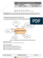 Devoir de Contrôle N°3 - Génie Mécanique Barrière Automatique - Bac Technique (2011-2012) MR Bakini Noomen