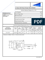 PL523 Series 5mm LED Panel Mount Metal Holder: Features Absolute Maximum Ratings at T 25°C