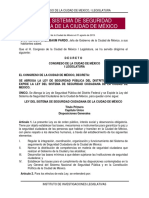 Ley Del Sistema de Seguridad Ciudadana de La Ciudad de Mexico