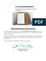 Caracterizacion de Procesos Teoria