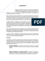 La Prescripcion Trabajo Procesal Administrativo