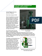 Continuous-Flow Rice Husk Gasifier For Small-Scale Thermal Applications