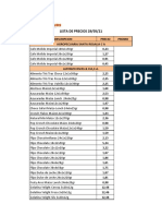 Lista de Precios STORBURI 