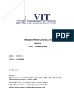 Network and Communication CSE1004: Final Lab Assignment