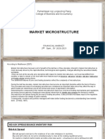 Market Microstructure: Pamantasan NG Lungsod NG Pasig College of Business and Accountancy