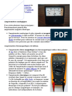 Un Ampèremètre Est Un Appareil de Mesure de l1