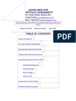 Guidelines For Using Portfolio Assessment