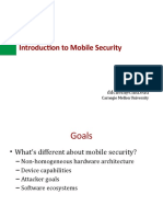 Introduction To Mobile Security: Dominic Chen