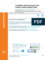 Electron Mobility Enhancement From Coupled Wells in Delta-Doped Gaas