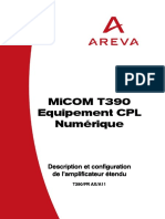 Micom T390 Equipement CPL Numérique: Description Et Configuration de L'Amplificateur Étendu