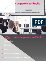 Expose Sur La Prise de Parole en Public-Converti-Converti