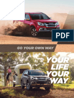 Isuzu MU-X Vehicle Brochure