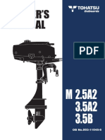 Manual Owner'S: M 2.5A2 3.5A2 3.5B