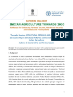 Indian Agriculture Towards 2030: National Dialogue