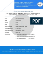 Identifikasi Kation-Anion, Uji Nyala Dan Gugus Fungsi