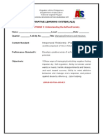 LS5 Managing Emotions and Impulses Activity Sheet