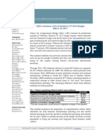 CBO's Analysis of The President's FY 2012 Budget March 18, 2011