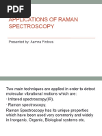 Applications of Raman Spectros