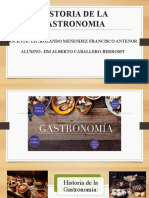 Historia de La Gastronomia