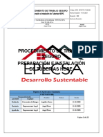 Procedimiento de Trabajo Seguro Preparación e Instalación Tuberias HDPE