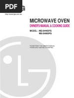 Microwave Oven: Owner'S Manual & Cooking Guide