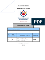 Metrology I - MTLH501 Study Guide 2021