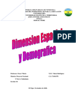 Dimension Espacial y Demografica