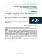 Assessment of Heavy Metal Pollution Index For Groundwater Around Jharia Coalfield Region, India