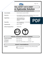 Sodium Hydroxide Solution: Material Safety Data Sheet