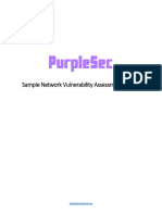 Sample Network Vulnerability Assessment Report: Sales@purplesec - Us