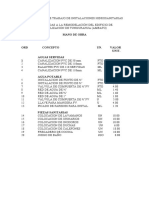 Presupuesto de Trabajo de Instalaciones Hidrosanitaria1