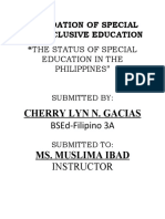 Foundation of Special and Inclusive Education (Cherry Lyn)