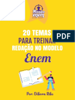 20 TEMAS DE REDAÇÃO PARA TREINAR - Desafio O PLANO DA APROVAÇÃO