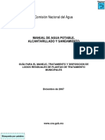 Guia para El Manejo, Tratamiento y Disposición de Lodos Residuales en Plantas