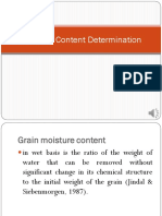 Moisture Content Determination