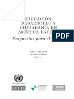 Educación y Desarrollo CEPAL CAPITULO II Y III Unicamente