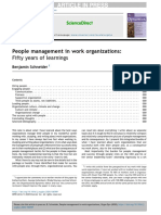 People Management in Work Organizations Fifty Years of Learnings